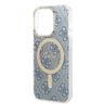 Zestaw Guess GUBPP14LH4EACSB Case+ Charger iPhone 14 Pro 6,1" niebieski/blue hard case 4G Print MagSafe na NearMe.pl