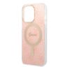 Zestaw Guess GUBPP13LH4EACSP Case+ Charger iPhone 13 Pro różowy/pink hard case 4G Print MagSafe na NearMe.pl
