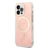 Zestaw Guess GUBPP13XH4EACSP Case+ Charger iPhone 13 Pro Max różowy/pink hard case 4G Print MagSafe na NearMe.pl