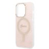 Zestaw Guess GUBPP14LH4EACSP Case+ Charger iPhone 14 Pro 6,1" różowy/pink hard case 4G Print MagSafe na NearMe.pl