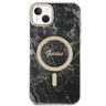 Zestaw Guess GUBPP14SHMEACSK Case+ Charger iPhone 14 / 15 / 13 6,1" czarny/black hard case Marble MagSafe na NearMe.pl