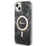 Zestaw Guess GUBPP14MHMEACSK Case+ Charger iPhone 14 Plus / 15 Plus 6.7" czarny/black hard case Marble MagSafe na NearMe.pl