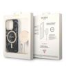 Zestaw Guess GUBPP14XHMEACSK Case+ Charger iPhone 14 Pro Max 6,7" czarny/black hard case Marble MagSafe na NearMe.pl