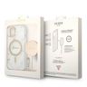 Zestaw Guess GUBPP14SHMEACSH Case+ Charger iPhone 14 / 15 / 13 6,1" biały/white hard case Marble MagSafe na NearMe.pl