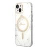 Zestaw Guess GUBPP14MHMEACSH Case+ Charger iPhone 14 Plus / 15 Plus 6.7" biały/white hard case Marble MagSafe na NearMe.pl