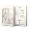 Zestaw Guess GUBPP14LHMEACSH Case+ Charger iPhone 14 Pro 6,1" biały/white hard case Marble MagSafe na NearMe.pl