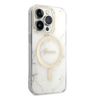 Zestaw Guess GUBPP14LHMEACSH Case+ Charger iPhone 14 Pro 6,1" biały/white hard case Marble MagSafe na NearMe.pl