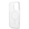 Zestaw Guess GUBPP14LHMEACSH Case+ Charger iPhone 14 Pro 6,1" biały/white hard case Marble MagSafe na NearMe.pl