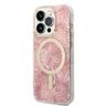 Zestaw Guess GUBPP14LHJEACSP Case+ Charger iPhone 14 Pro 6,1" różowy/pink hard case Jungle MagSafe na NearMe.pl