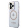 Guess GUHMP14XHTCMU iPhone 14 Pro Max 6,7" purpurowy/purple hard case Gold Outline Translucent MagSafe na NearMe.pl