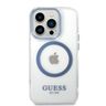 Guess GUHMP14XHTRMB iPhone 14 Pro Max 6,7" niebieski/blue hard case Metal Outline Magsafe na NearMe.pl