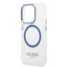 Guess GUHMP14XHTRMB iPhone 14 Pro Max 6,7" niebieski/blue hard case Metal Outline Magsafe na NearMe.pl