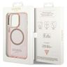 Guess GUHMP14XHTCMP iPhone 14 Pro Max 6,7" różowy/pink hard case Gold Outline Translucent MagSafe na NearMe.pl