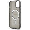 Guess GUHMP14MHCMCGK iPhone 14 Plus/ 15 Plus 6.7" czarny/black hardcase Glitter Gold MagSafe na NearMe.pl
