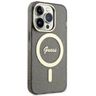 Guess GUHMP14XHCMCGK iPhone 14 Pro Max6.7" czarny/black hardcase Glitter Gold MagSafe na NearMe.pl