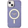 Guess GUHMP14SHCMCGU iPhone 14 / 15 / 136.1" purpurowy/purple hardcase Glitter Gold MagSafe na NearMe.pl