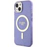 Guess GUHMP14SHCMCGU iPhone 14 / 15 / 136.1" purpurowy/purple hardcase Glitter Gold MagSafe na NearMe.pl