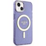 Guess GUHMP14MHCMCGU iPhone 14 Plus/ 15 Plus 6.7" purpurowy/purple hardcase Glitter Gold MagSafe na NearMe.pl