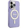Guess GUHMP14LHCMCGU iPhone 14 Pro 6.1"purpurowy/purple hardcase Glitter Gold MagSafe na NearMe.pl