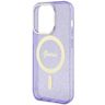 Guess GUHMP14LHCMCGU iPhone 14 Pro 6.1"purpurowy/purple hardcase Glitter Gold MagSafe na NearMe.pl