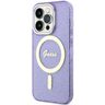 Guess GUHMP14XHCMCGU iPhone 14 Pro Max6.7" purpurowy/purple hardcase Glitter Gold MagSafe na NearMe.pl