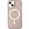 Guess GUHMP14SHCMCGP iPhone 14 / 15 / 136.1" różowy/pink hardcase Glitter Gold MagSafe na NearMe.pl