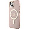 Guess GUHMP14SHCMCGP iPhone 14 / 15 / 136.1" różowy/pink hardcase Glitter Gold MagSafe na NearMe.pl