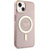 Guess GUHMP14SHCMCGP iPhone 14 / 15 / 136.1" różowy/pink hardcase Glitter Gold MagSafe na NearMe.pl