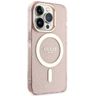Guess GUHMP14XHCMCGP iPhone 14 Pro Max6.7" różowy/pink hardcase Glitter Gold MagSafe na NearMe.pl