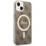 Guess GUHMP14SH4STW iPhone 14 / 15 / 136.1" brązowy/brown hardcase 4G MagSafe na NearMe.pl