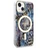 Guess GUHMP14SHLEOPWB iPhone 14 / 15 /13 6.1" niebieski/blue hardcase Leopard MagSafe na NearMe.pl