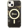 Guess GUHMP14SHTMRSK iPhone 14 / 15 / 136.1" czarny/black hardcase Golden Marble MagSafe na NearMe.pl