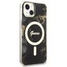 Guess GUHMP14MHTMRSK iPhone 14 Plus/ 15 Plus 6.7" czarny/black hardcase Golden Marble MagSafe na NearMe.pl