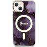 Guess GUHMP14SHTMRSU iPhone 14 / 15 / 136.1" purpurowy/purple hardcase Golden Marble MagSafe na NearMe.pl