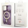 Guess GUHMP14SHTMRSU iPhone 14 / 15 / 136.1" purpurowy/purple hardcase Golden Marble MagSafe na NearMe.pl