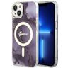 Guess GUHMP14SHTMRSU iPhone 14 / 15 / 136.1" purpurowy/purple hardcase Golden Marble MagSafe na NearMe.pl