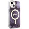 Guess GUHMP14SHTMRSU iPhone 14 / 15 / 136.1" purpurowy/purple hardcase Golden Marble MagSafe na NearMe.pl