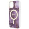 Guess GUHMP14SHTMRSU iPhone 14 / 15 / 136.1" purpurowy/purple hardcase Golden Marble MagSafe na NearMe.pl