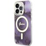 Guess GUHMP14LHTMRSU iPhone 14 Pro 6.1"purpurowy/purple hardcase Golden Marble MagSafe na NearMe.pl
