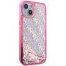 Guess GUHCP14SLC4PSGP iPhone 14 / 15 /13 6.1" różowy/pink hardcase Liquid Glitter 4G Transculent na NearMe.pl