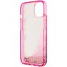 Guess GUHCP14SLC4PSGP iPhone 14 / 15 /13 6.1" różowy/pink hardcase Liquid Glitter 4G Transculent na NearMe.pl