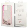 Guess GUHCP14XLC4PSGP iPhone 14 Pro Max6.7" różowy/pink hardcase Liquid Glitter 4G Transculent na NearMe.pl