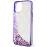 Guess GUHCP14SLC4PSGU iPhone 14 / 15 /13 6.1" purpurowy/purple hardcase Liquid Glitter 4G Transculent na NearMe.pl