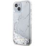 Guess GUHCP14SLCSGSGH iPhone 14 / 15 /13 6.1" biały/white hardcase Liquid Glitter Marble na NearMe.pl