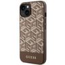 Guess GUHMP14SHGCFSEW iPhone 14 / 15 /13 6.1" brązowy/brown hardcase GCube Stripes MagSafe na NearMe.pl