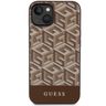 Guess GUHMP14MHGCFSEW iPhone 14 Plus / 15 Plus 6.7" brązowy/brown hard case GCube Stripes MagSafe na NearMe.pl