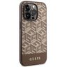 Guess GUHMP14LHGCFSEW iPhone 14 Pro 6.1" brązowy/brown hard case GCube Stripes MagSafe na NearMe.pl
