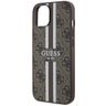 Guess GUHMP14MP4RPSW iPhone 14 Plus / 15 Plus 6.7" brązowy/brown hardcase 4G Printed Stripes MagSafe na NearMe.pl