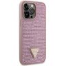 Guess GUHCP14XHDGTPP iPhone 14 Pro Max 6.7" różowy/pink hardcase Rhinestone Triangle na NearMe.pl