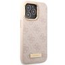 Guess GUHMP14XU4GPRP iPhone 14 Pro Max 6,7" różowy/pink hard case 4G Logo Plate MagSafe na NearMe.pl